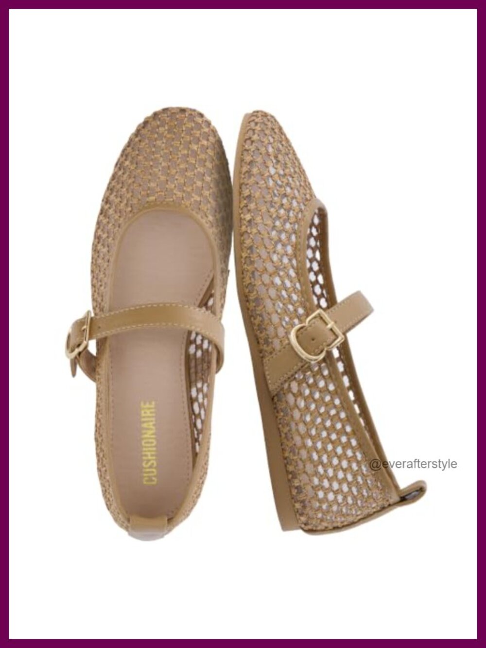 Mary Jane Flats Breathable Mesh Memory Foam Adjustable Buckle Comfortable